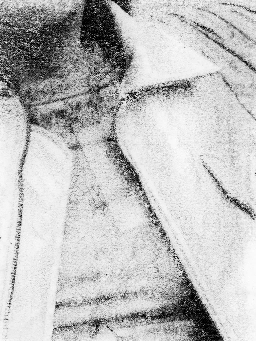 High-contrast fabric fold detail