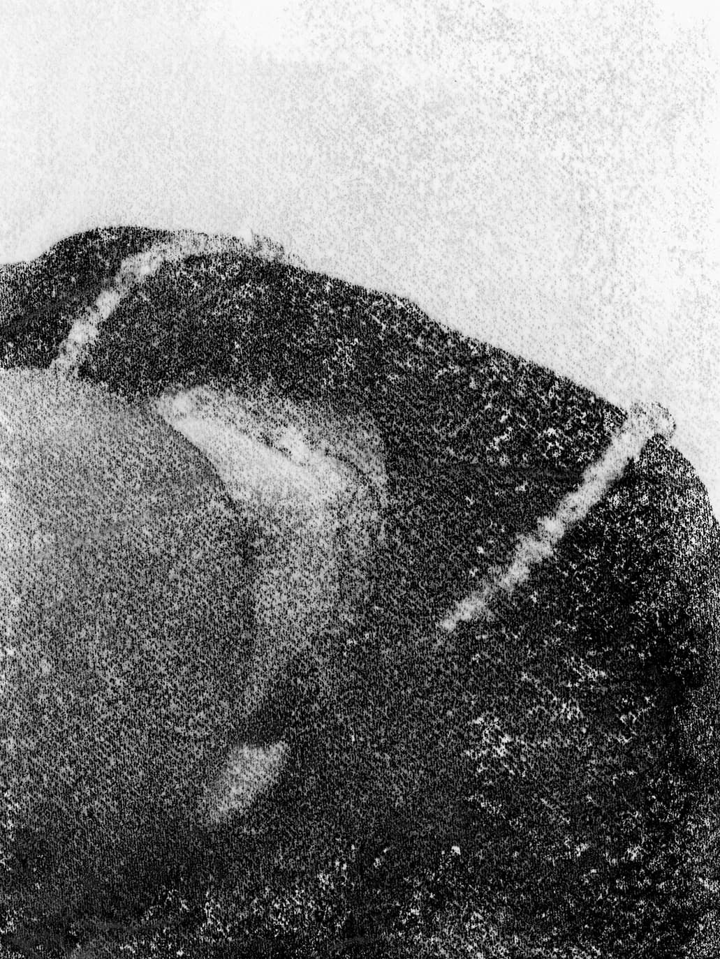 Abstract grain texture, shoulder detail